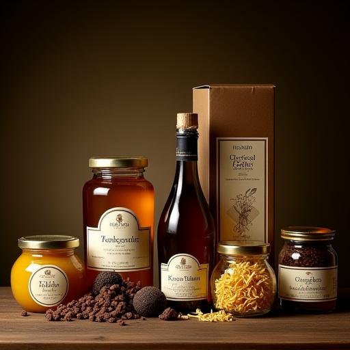 Vasi di tartufo, miele e altre specialità toscane